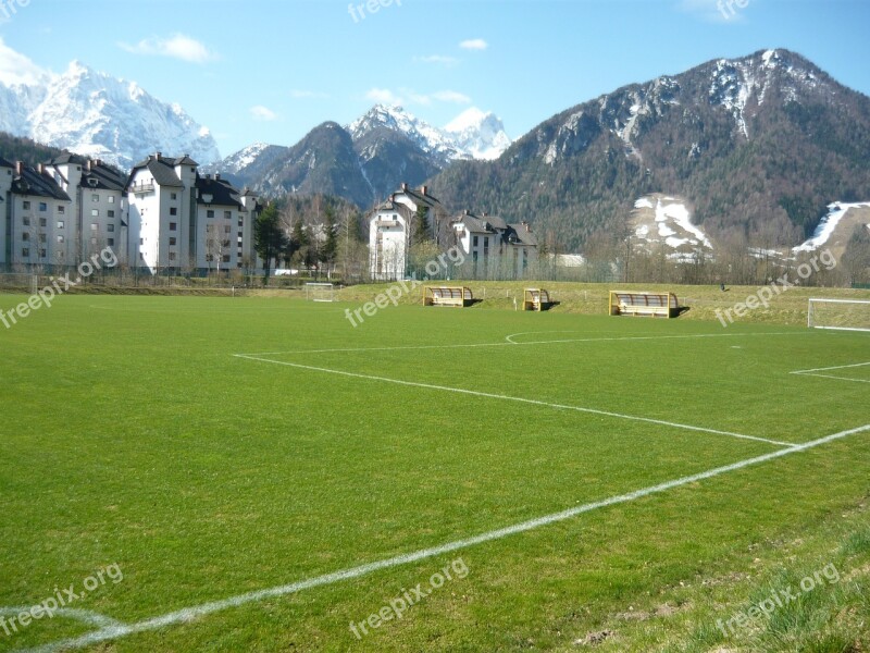 Football Football Field Green Grass Free Photos