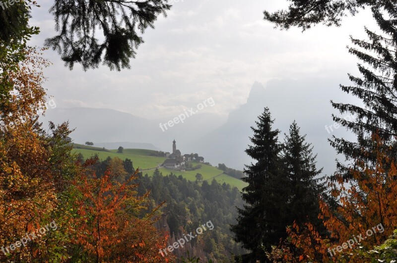 South Tyrol View Of A Village Landscape Free Photos