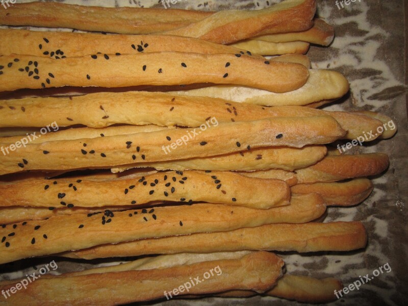 Grissini Bread Rods Bake Nibble Pastries