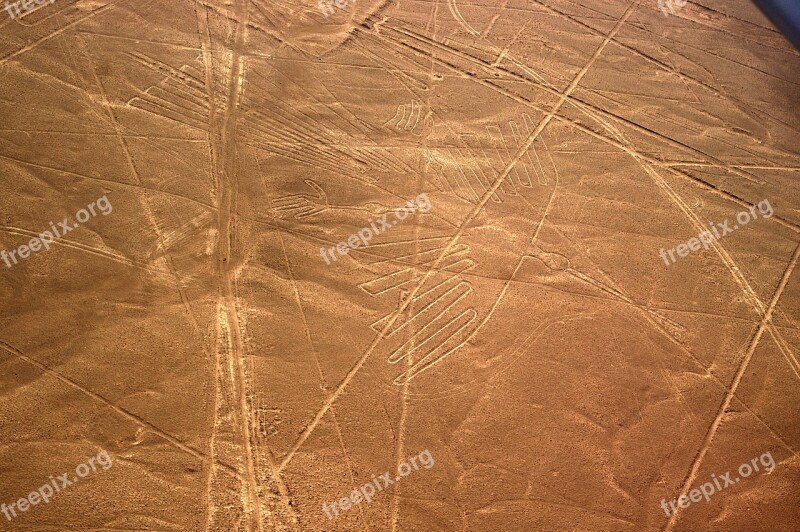 Nasca Scratching Pictures Condor Nascahochebene Peru