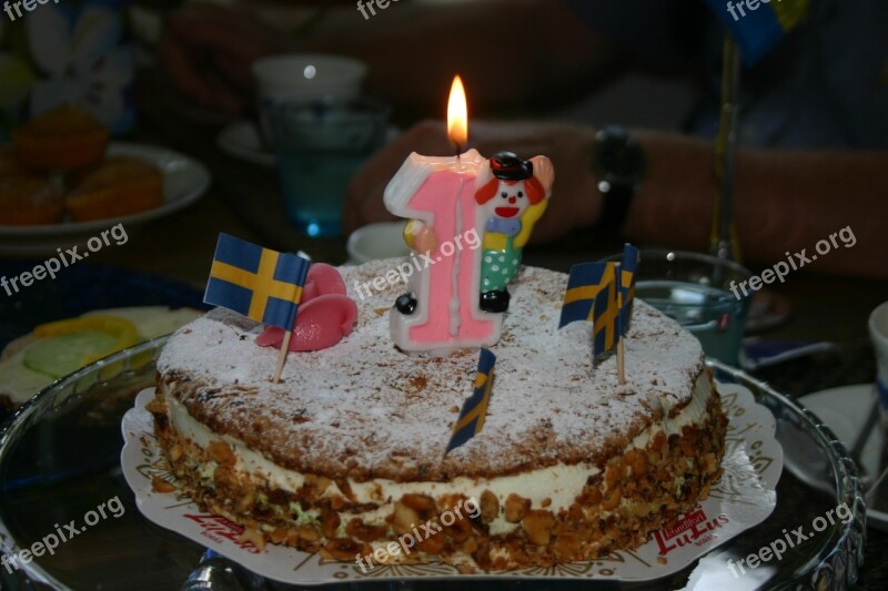 Birthday Cake Kalas Ristoria Flag