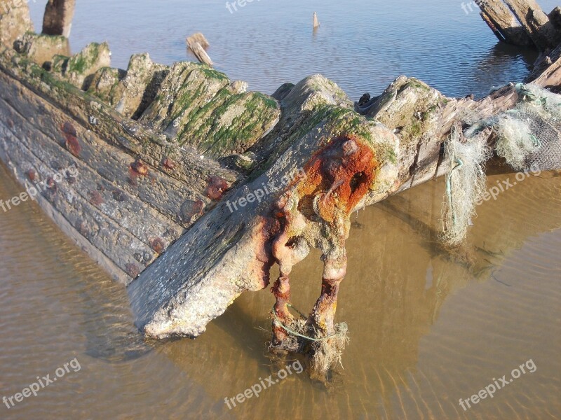 Wreck Boat Heritage Ship Beach