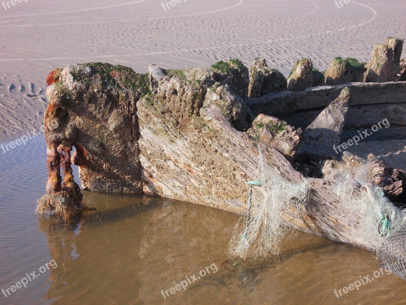 Wreck Boat Heritage Ship Beach