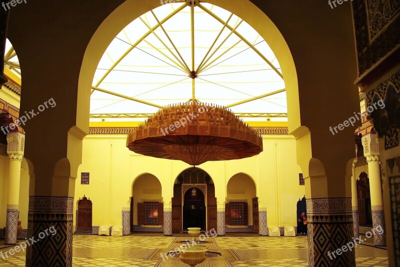 Morocco Marrakech Palace Light Yellow