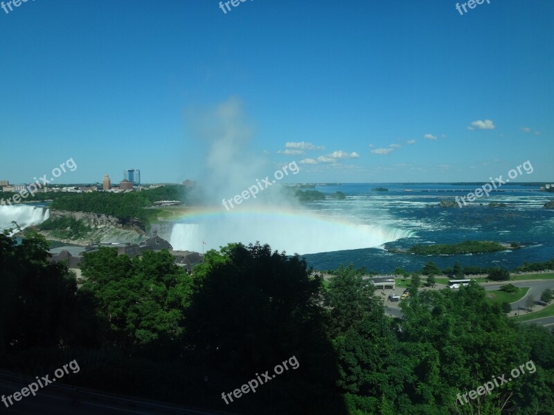 Niagra Falls Waterfall Water River Canada