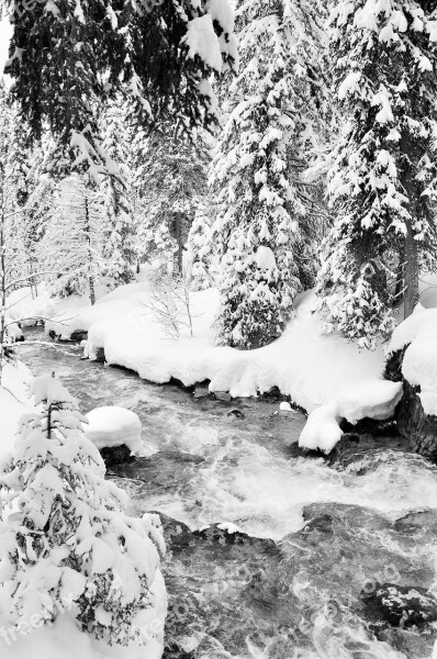 Snow Alps Haute-savoie Winter Landscape Mountain