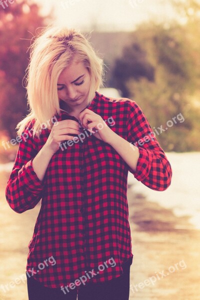 Girl Portrait Beauty Yellow Blond Hair