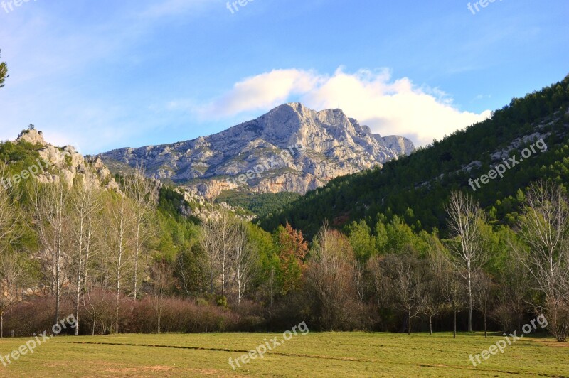 Mountain France Aix In Provence Holy Victory Provencal Colour