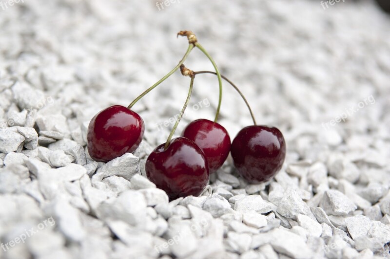 Cherry Limestone Red Berries Free Photos