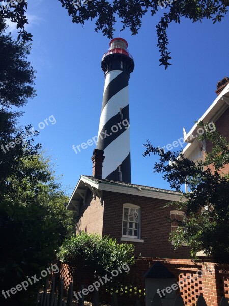 St Augustine Lighthouse Summer Augustine Florida