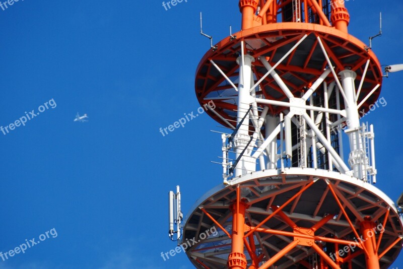 Radio Mast Helgoland Sky Blue Free Photos