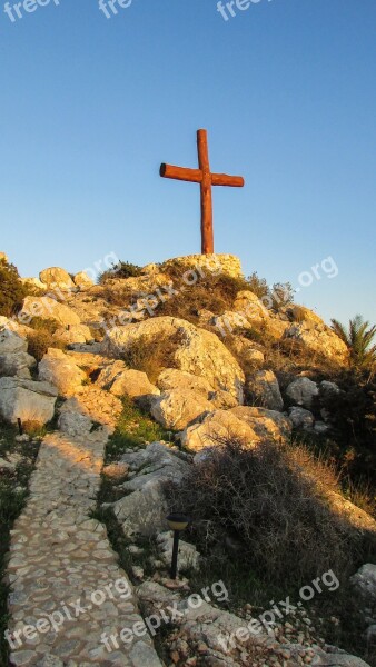 Cyprus Ayia Napa Ayios Epifanios Cross Hill