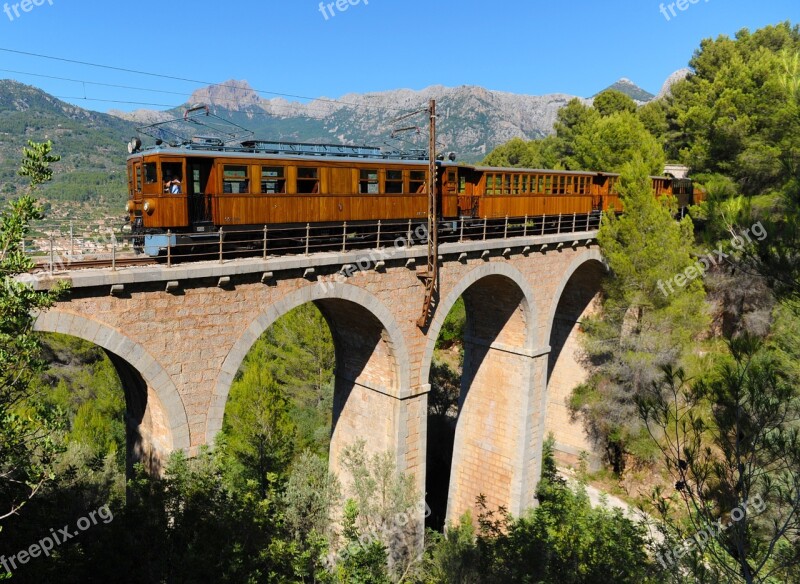 Railway Sóller Zinc Ponts Mallorca Bridge