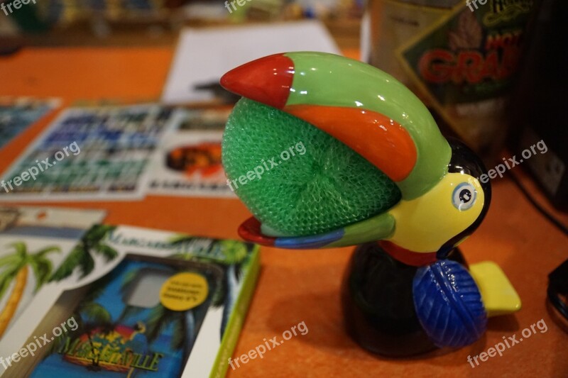 Toucan Figure Bird Toys Ceramic