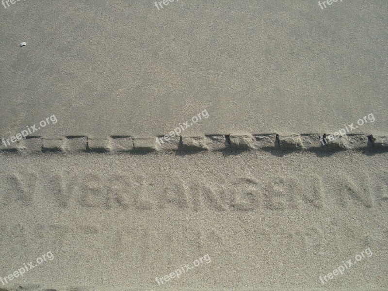 Text Sand Vlieland Free Photos