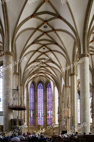 St Lamberti Church Nave Hall Church Pointed Arch Columnar