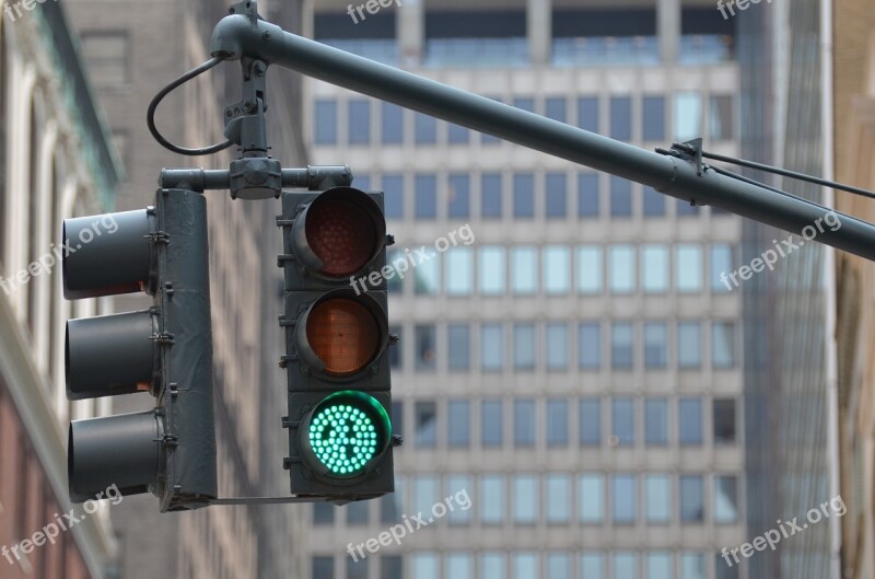 Traffic Lights Green Light Traffic Street Contemporary