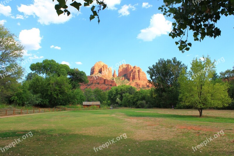 Mountains Nature Green Landscape Sky