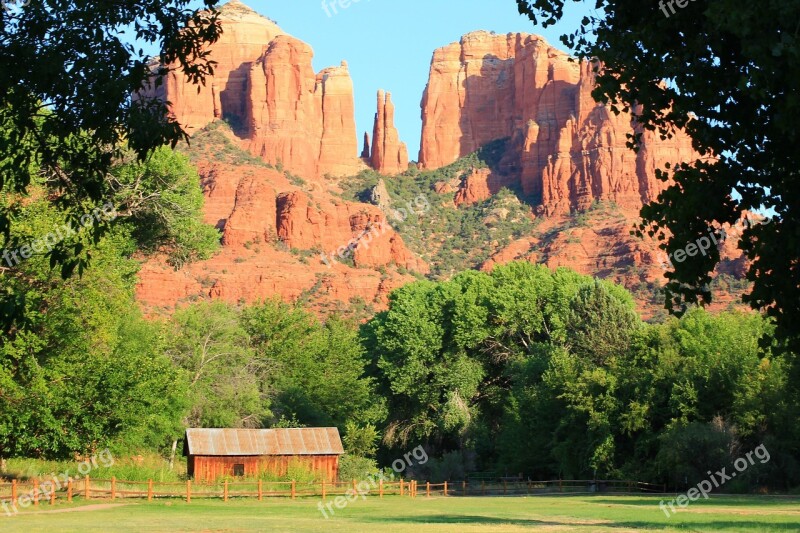 Arizona Sedona Canyon House Nature