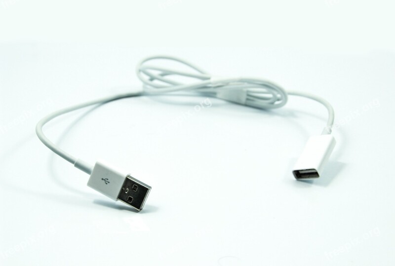 Cable Usb Data Computer White