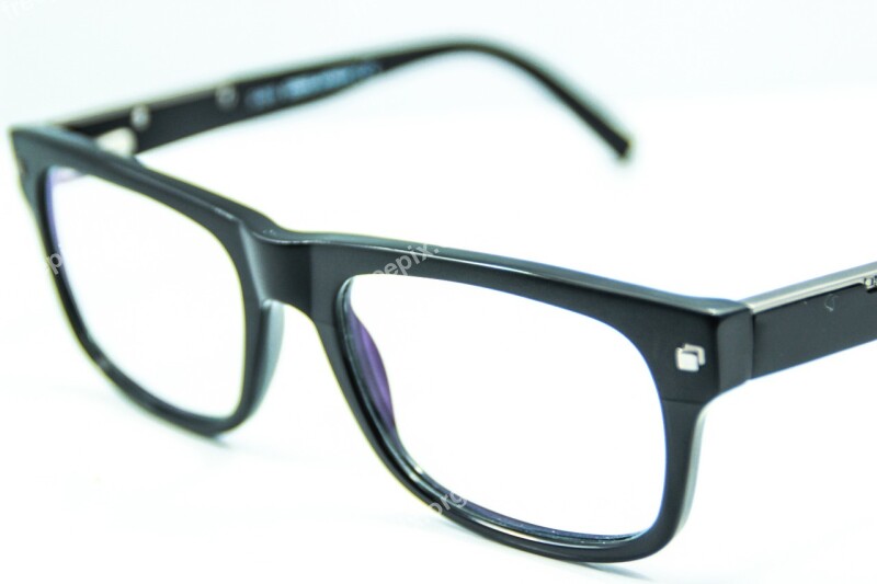 Bezel Seen Eyeglasses White Black