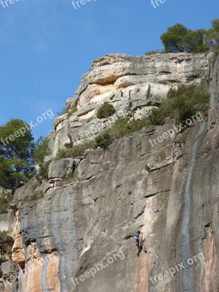 Escalation Scalar Rock Wall Siurana Climber