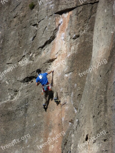 Escalation Climber Rock Wall Siurana Scalar