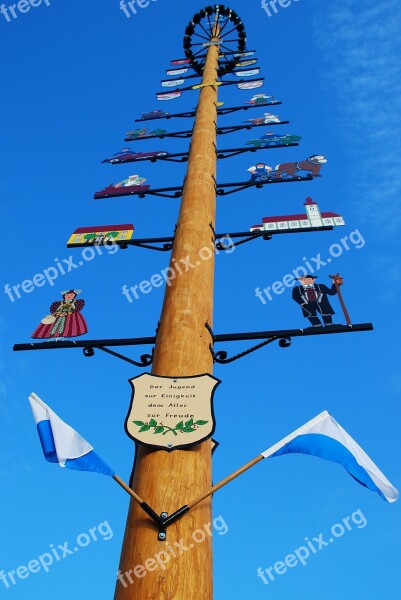 Maypole Customs Bavaria Tradition Bavarian Traditions