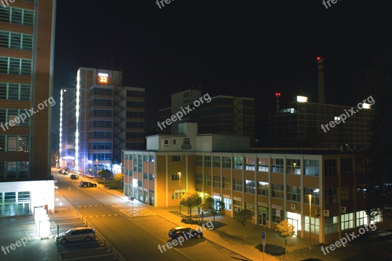 Zlín City Dark Night Slovakia