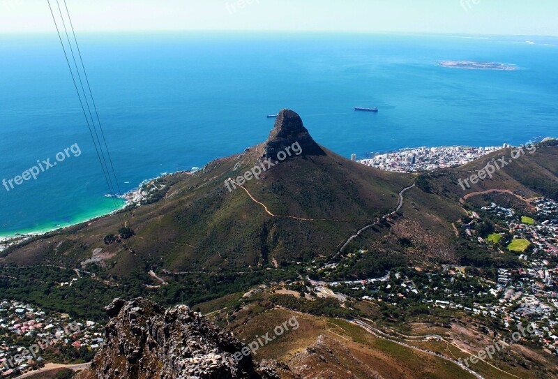 Table Top Mountain South Africa Travel Hiking Climbing