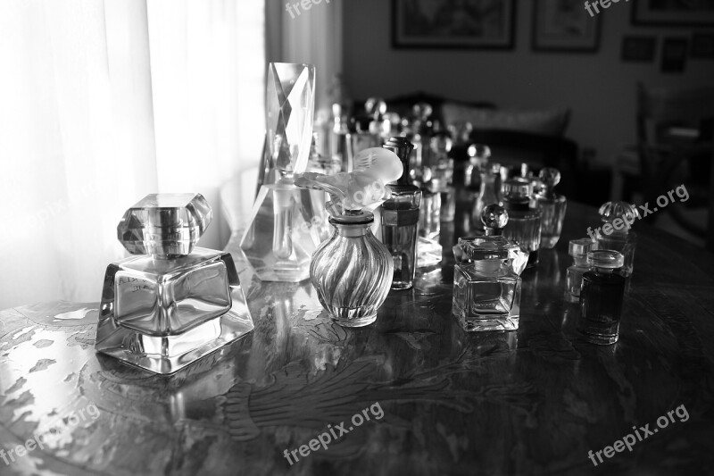 Perfumes Black And White Bottles Bottle Redolence