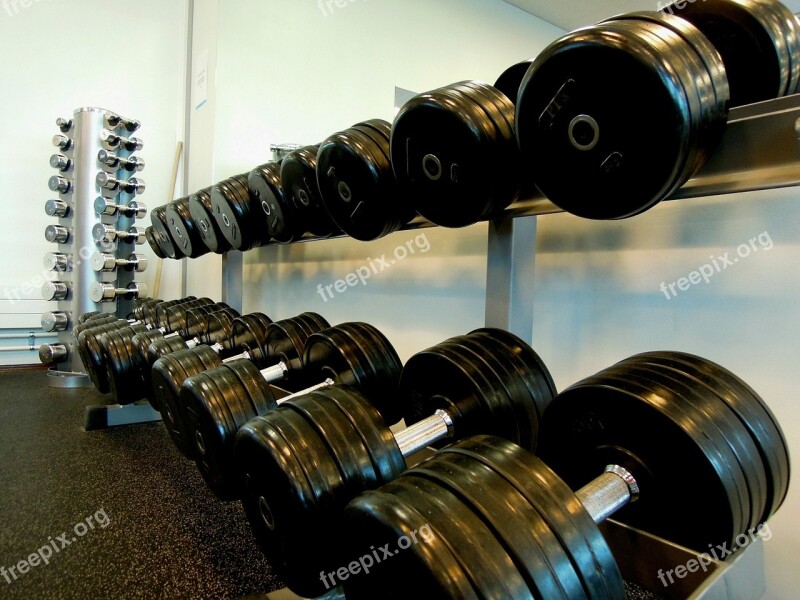 Sports Weights Weightlifting In The Gym Supervisor