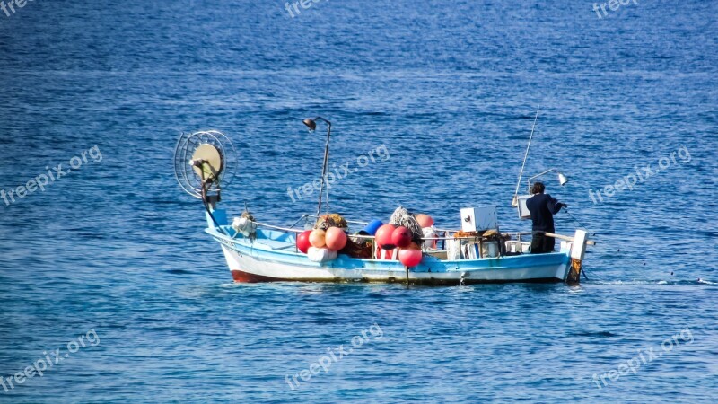 Cyprus Xylofagou Fishing Boat Free Photos