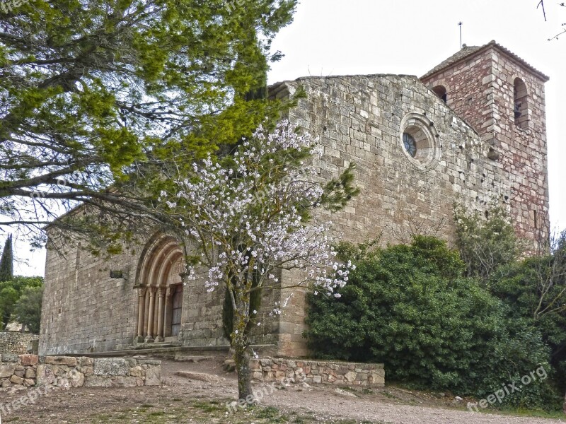 Romanesque Church Siurana Landscape Free Photos