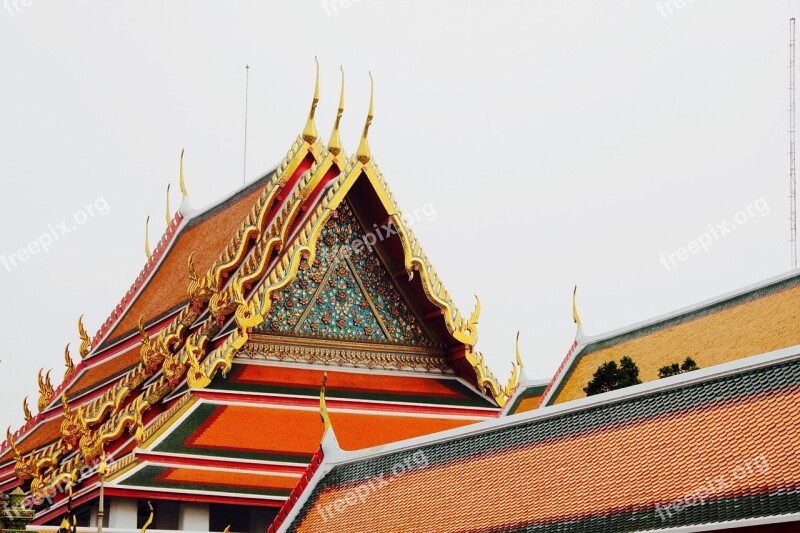 Temple Roof Pagoda Architecture Palace