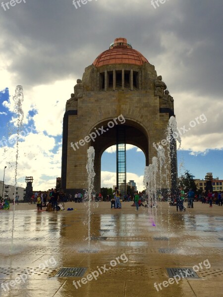 Source Water Monument Mexico Free Photos