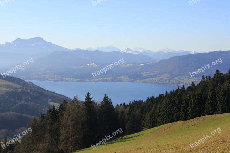 Attersee Salzkammergut Spring Landscape Free Photos