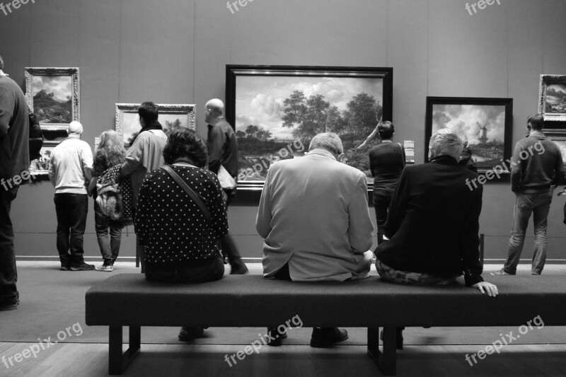 Rijksmuseum Amsterdam Museum People Bench