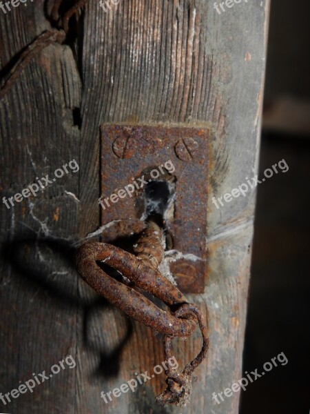 Key Lock Old Rusty Door