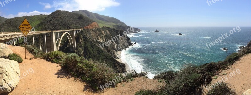 Route 1 Bridge California Big Sur