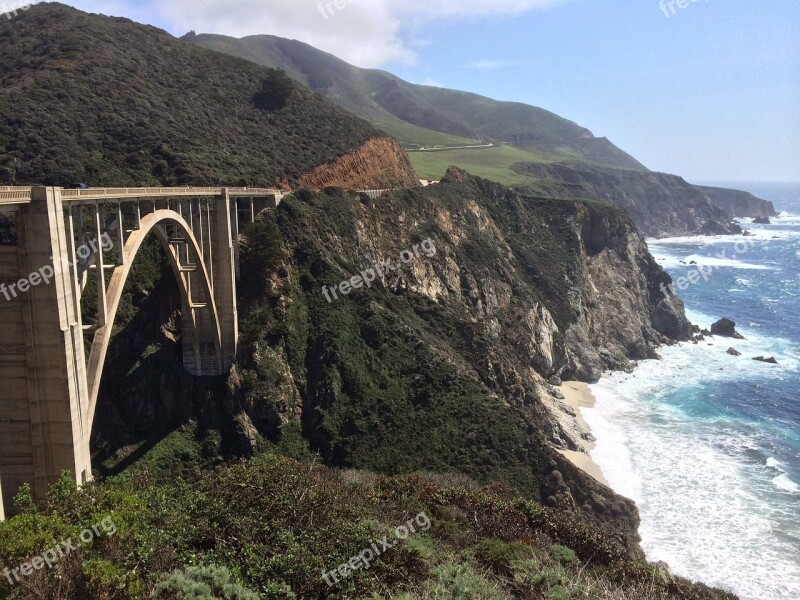 Route 1 Bridge California Big Sur