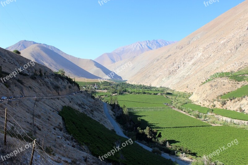 Mountain Chile Elqui Pisco Free Photos