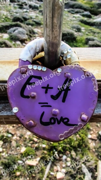 Love Padlock Lover's Bridge Ayia Napa Heart