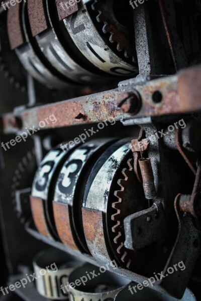 Texture Cañoñ Rust Petrol Pump Old