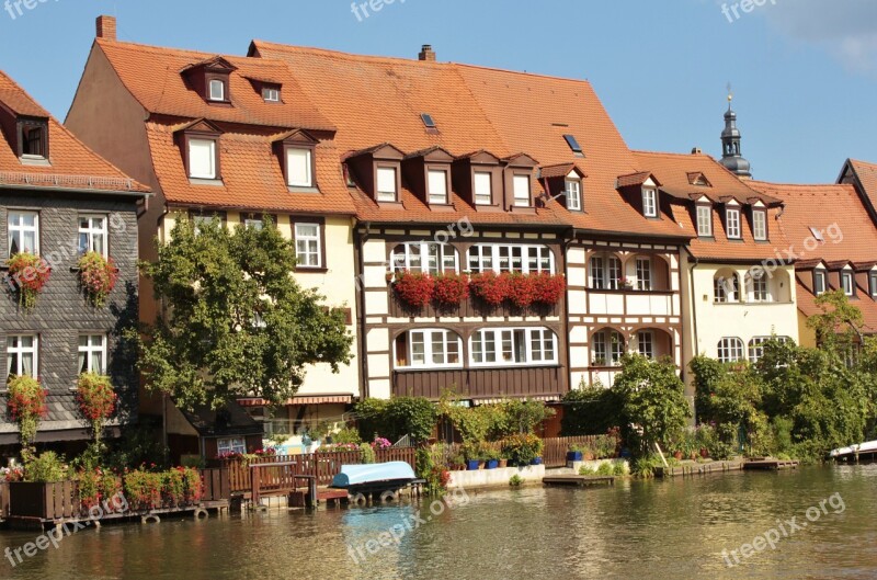 Small Venice Bamberg River Landscape On The Water Free Photos