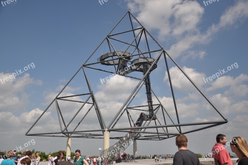 Tetrahedron Pyramid Ruhr Area Sculpture Welded