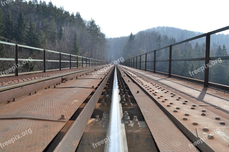 Railway Bridge Remate Track Bridge Train