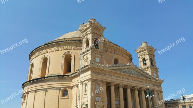 Mosta Malta Church Dome Free Photos