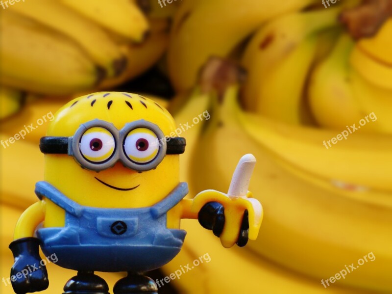 Minion Banana Vitamins Fruit Healthy