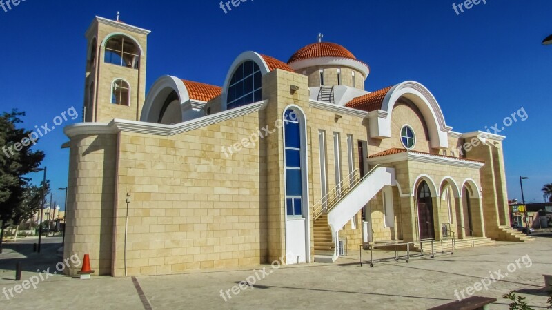 Cyprus Xylofagou Church Orthodox Free Photos